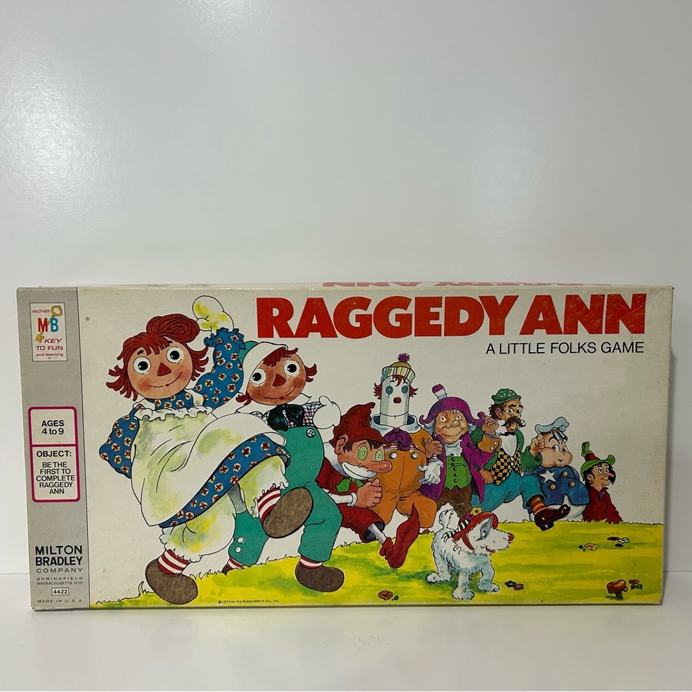 1974 Raggedy Ann A Little Folks Game Milton Bradley Great Condition